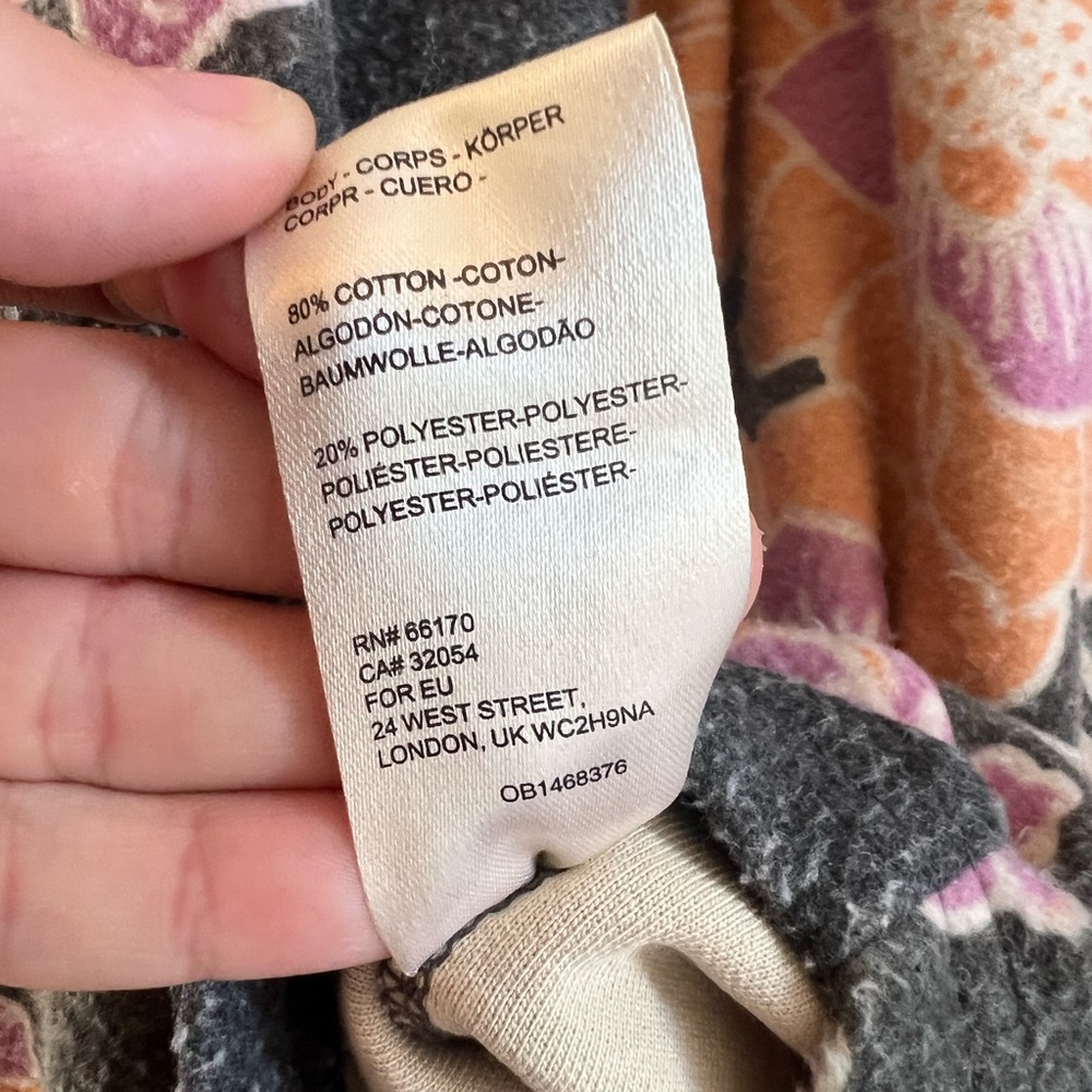 Free People - NWT Printed Ruby Jacket in Charcoal - Picture 12 of 12